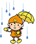 雨の日の下水道あいちゃん